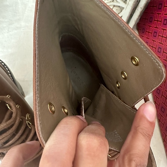 New Tory Burch Miller Mixed Materials Lug Sole Boot (Women - Picture 7 of 8